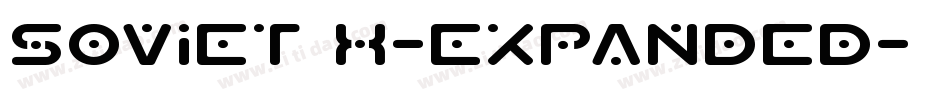 Soviet X-Expanded字体转换